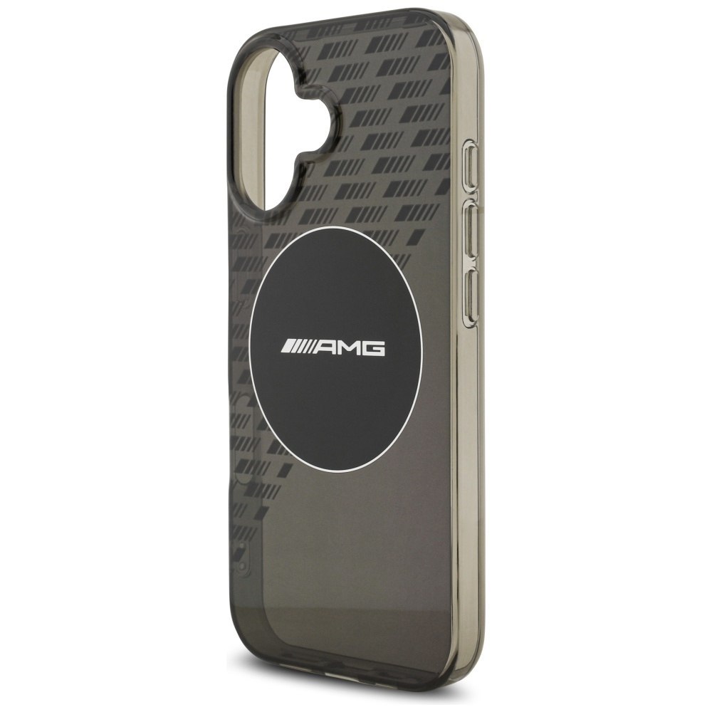 Etui AMG Double Layer Transparent Smocked MagSafe do iPhone 17 czarny